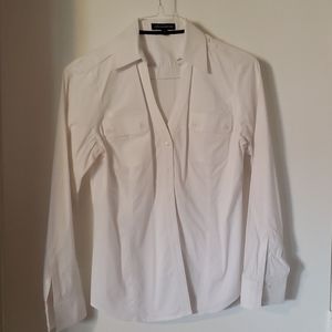 Express Tailored White Button Up shirt size M